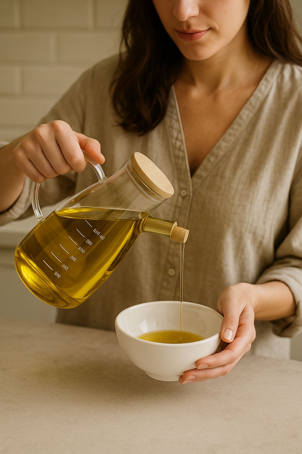 1000 ML Cam Yağdanlık