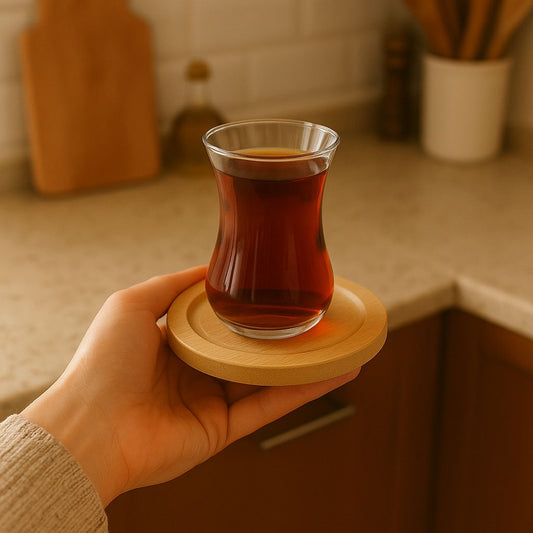 6'lı Bambu Çay ve Kahve bardağı Altlığı