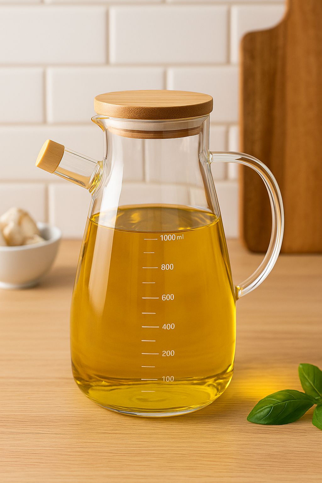 1000 ML Cam Yağdanlık